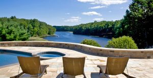 Custom Home Design with exquisite inground pool